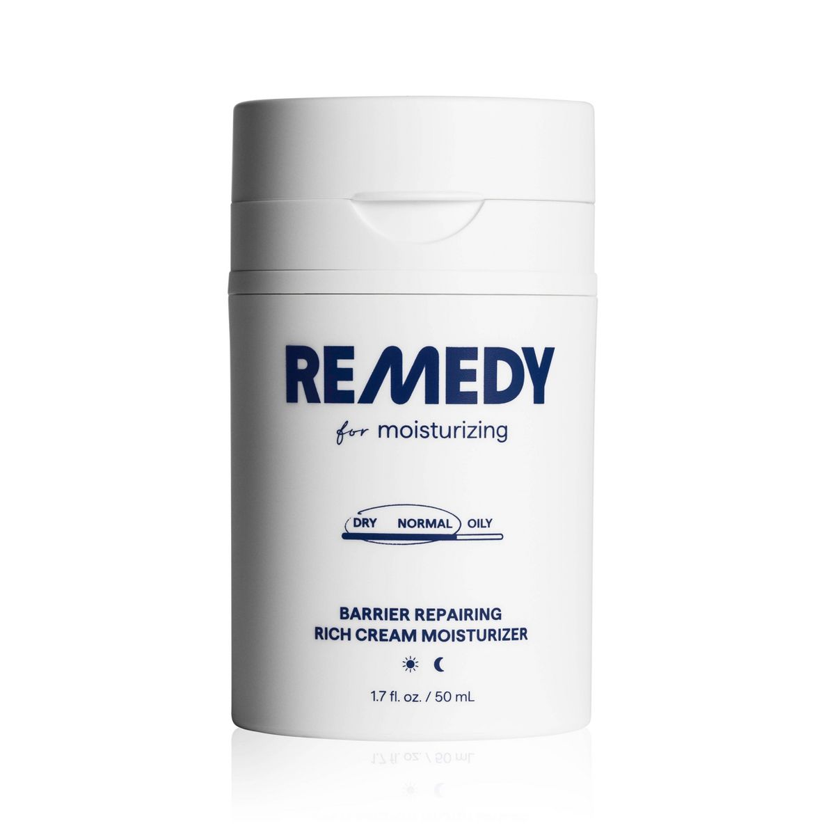 Remedy Skin Rich Cream Face Moisturizer with Peptides, Ceramides, Glycerin, Squalane - 1.7 fl oz